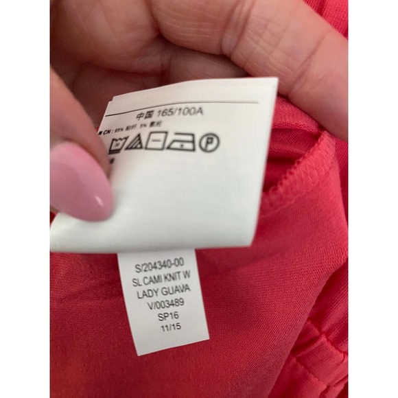 Old Navy Sleeveless Cami Knit Dress Large Lady Guava NEW - Picture 8 of 8